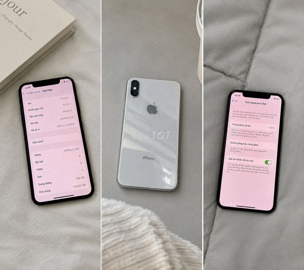 Apple iPhone X 256GB Trắng Mất Face ID, màn thay. Mua bán Điện thoại tại Thành phố Kon Tum Kon Tum được đăng bởi Hội Đồ Điện Tử hình 1