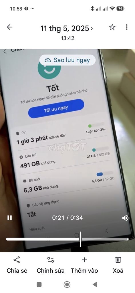 Samsung S23 Ultra 512GB Việt Nam Like New. Mua bán Điện thoại tại Thành phố Lào Cai Lào Cai được đăng bởi Vui nguyễn Văn hình 1