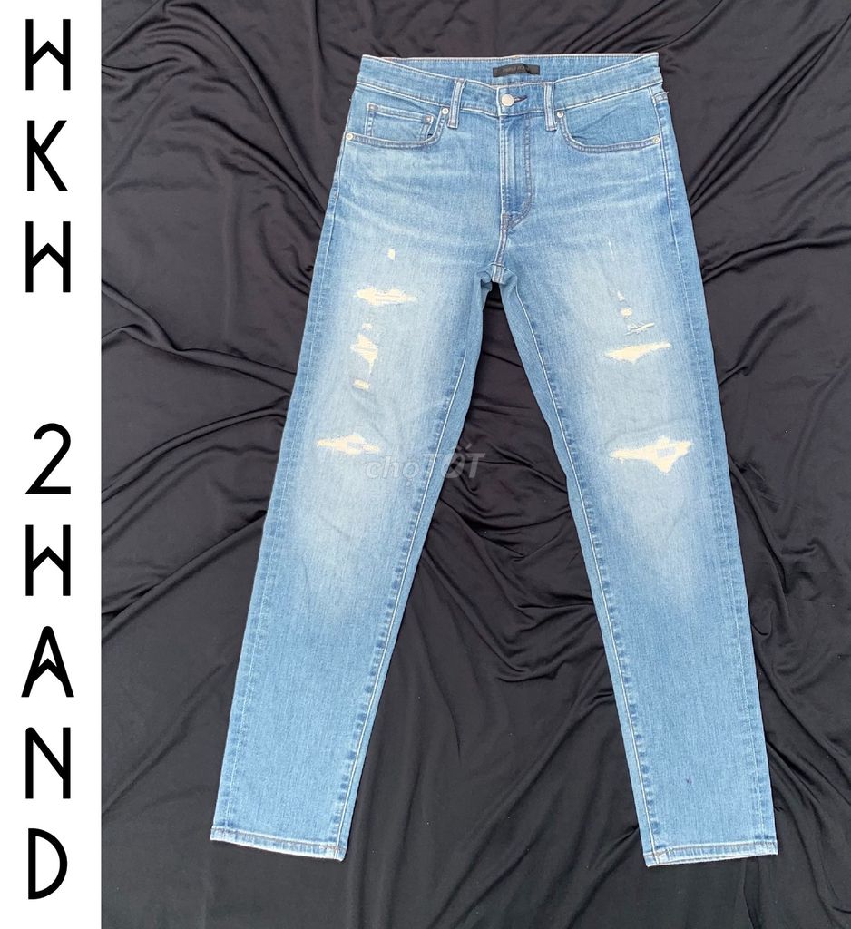 BAOSHIP- Jeans UNIQLO xanh, size 31 eo 82, SLIMFIT