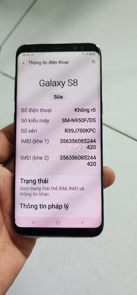 SS S8 R4/64GB MÀN ÁM NHẸ CÒN FUI CN.. Mua bán Điện thoại tại Thành phố Thủ Dầu Một Bình Dương được đăng bởi Lê Quang Khôi hình 1