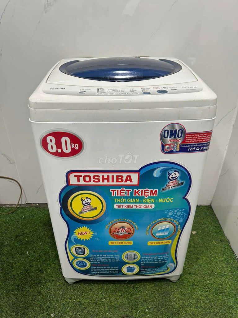 Máy giặt Toshiba 8kg giặt vắt êm ái