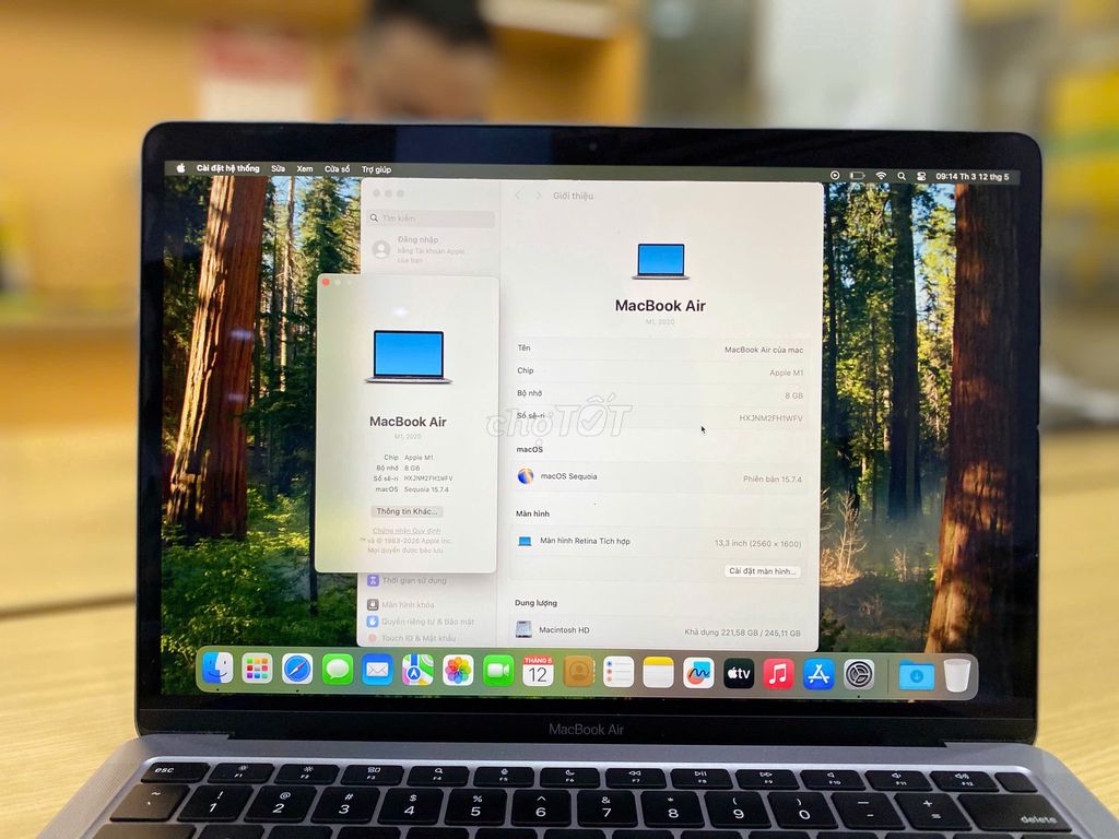 Macbook Air 2020 Chip M1 Ram 8Gb SSD 256Gb. Mua bán Laptop tại Quận 10 Tp Hồ Chí Minh được đăng bởi Lapvn hình 1