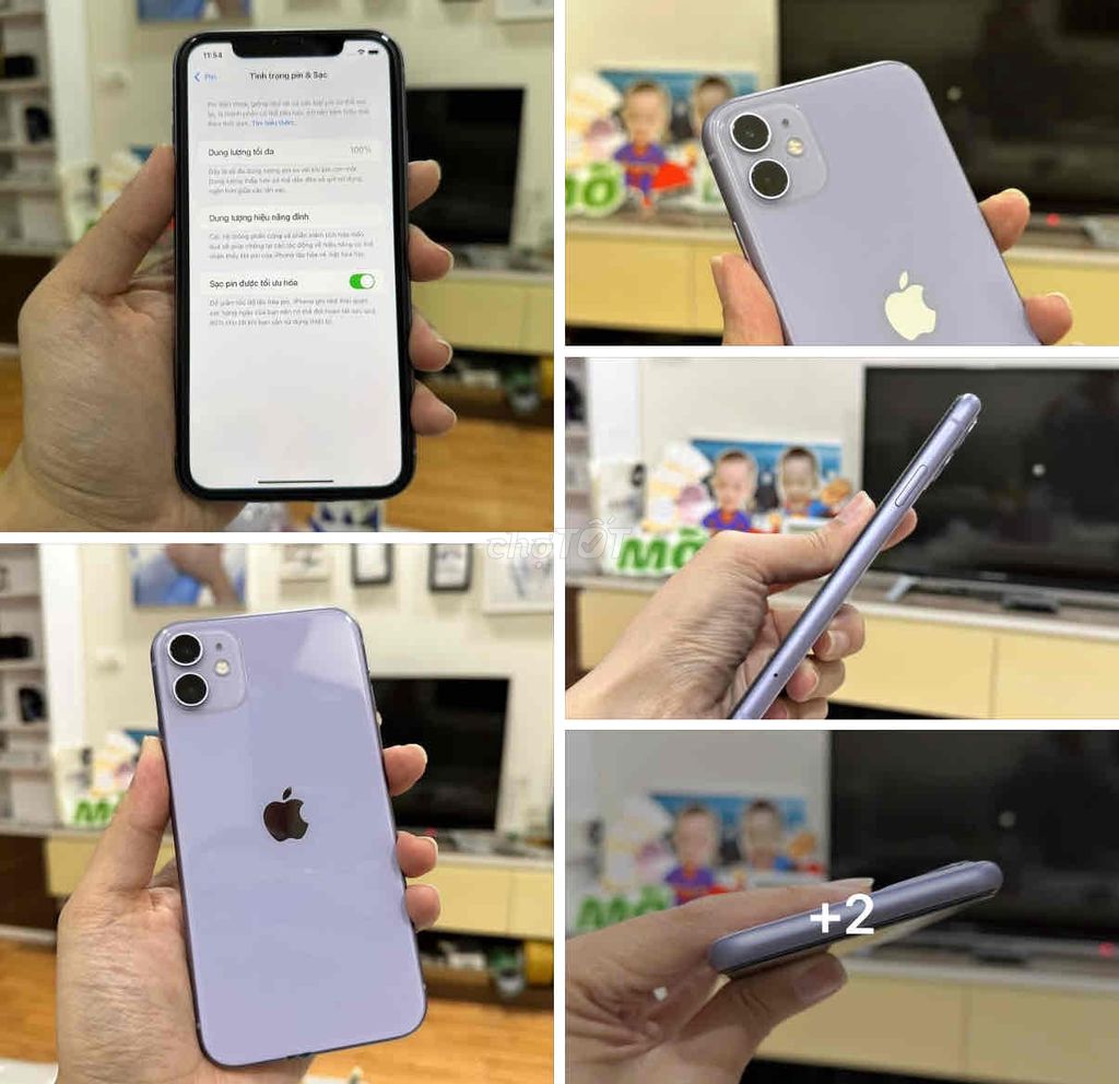 iPhone 11 128GB Tím FULLBOX 99% new APPLE 2024. Mua bán Điện thoại tại Quận Thanh Xuân Hà Nội được đăng bởi Nguyễn Huy Dũng hình 1