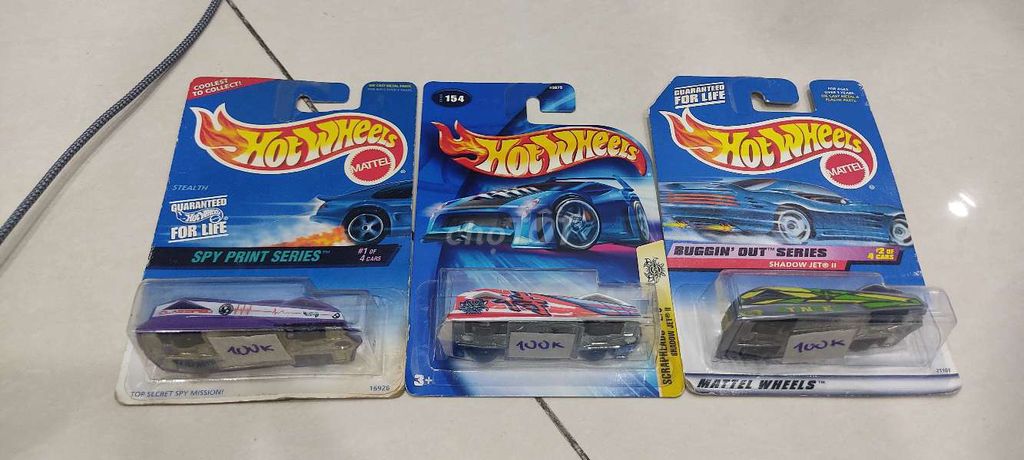 Combo 3 xe Hotwheels giá 222k