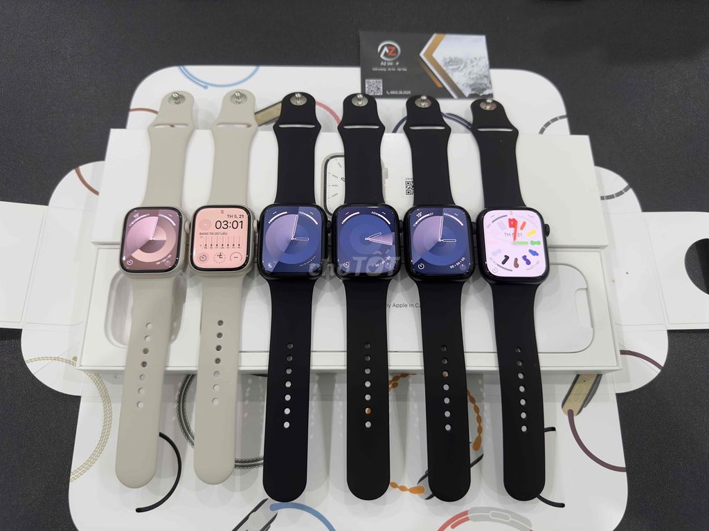 Apple Watch s7/45 nhôm đen, s7/41 star đẹp keng