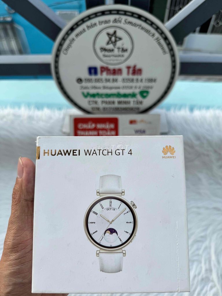 Huawei GT4 41mm bản gold dây da bh 19/2/2025 full