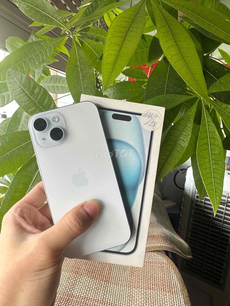 Apple iPhone 15 128GB Xanh VN/A Đã sử dụng. Mua bán Điện thoại tại Thành phố Thuận An Bình Dương được đăng bởi Hải Anh hình 1