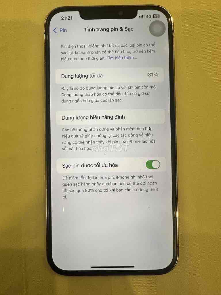 Apple iPhone 12 Pro Max Vàng. Mua bán Điện thoại tại Huyện Hải Hậu Nam Định được đăng bởi Thành  hình 1