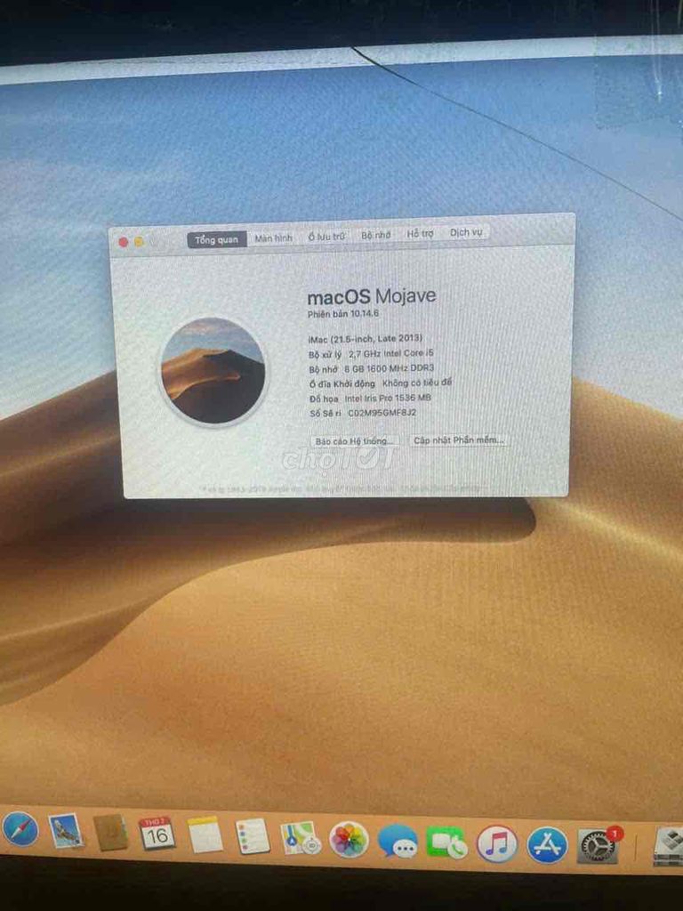 Apple iMac 2013 i5 21 INH BỂ KIẾN 8GB/256GB SSD. Mua bán Máy tính để bàn tại Thành phố Long Xuyên An Giang được đăng bởi CỬA HÀNG HỮU TÀI AN GIANG CÓ THU LẠI MÁY TÍNH CŨ hình 1