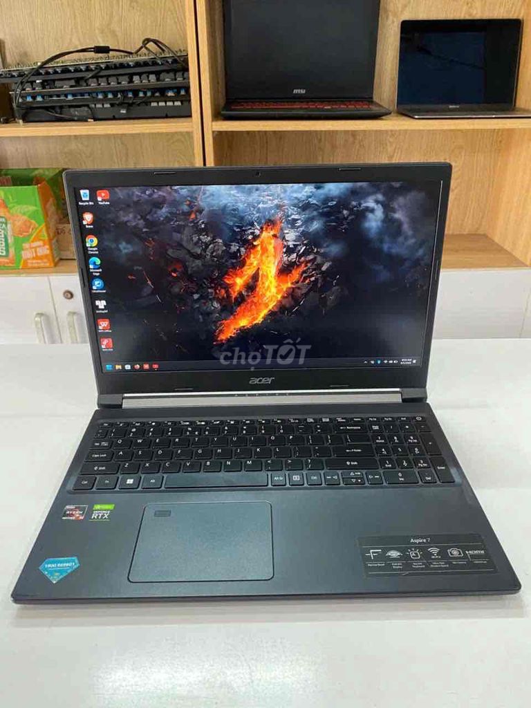 Acer Aspire 7 A715-43G R5- 5625U 16GB 512G RTX3050. Mua bán Laptop tại Thành phố Thủ Đức Tp Hồ Chí Minh được đăng bởi Laptop Gia Phát hình 1