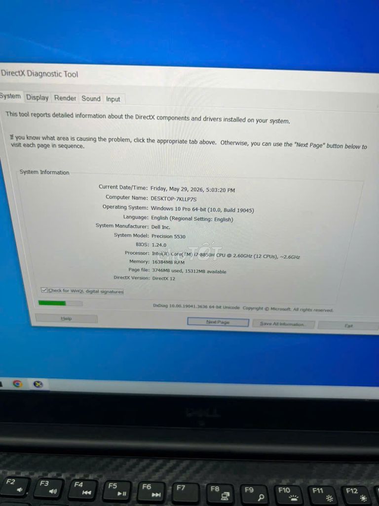 Thah Lý Del Pre 5530 - i7 850H | 16G | 512G |P1000. Mua bán Laptop tại Quận Hai Bà Trưng Hà Nội được đăng bởi TD Computer hình 1