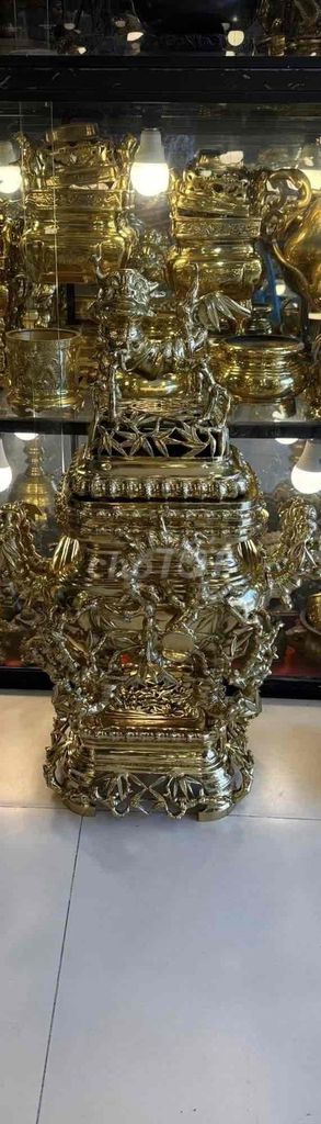 Đỉnh lư Đồng 90cm Vàng. Mua bán Đồ sưu tầm, đồ cổ tại Quận Bình Thạnh Tp Hồ Chí Minh được đăng bởi Tống Hoà hình 1