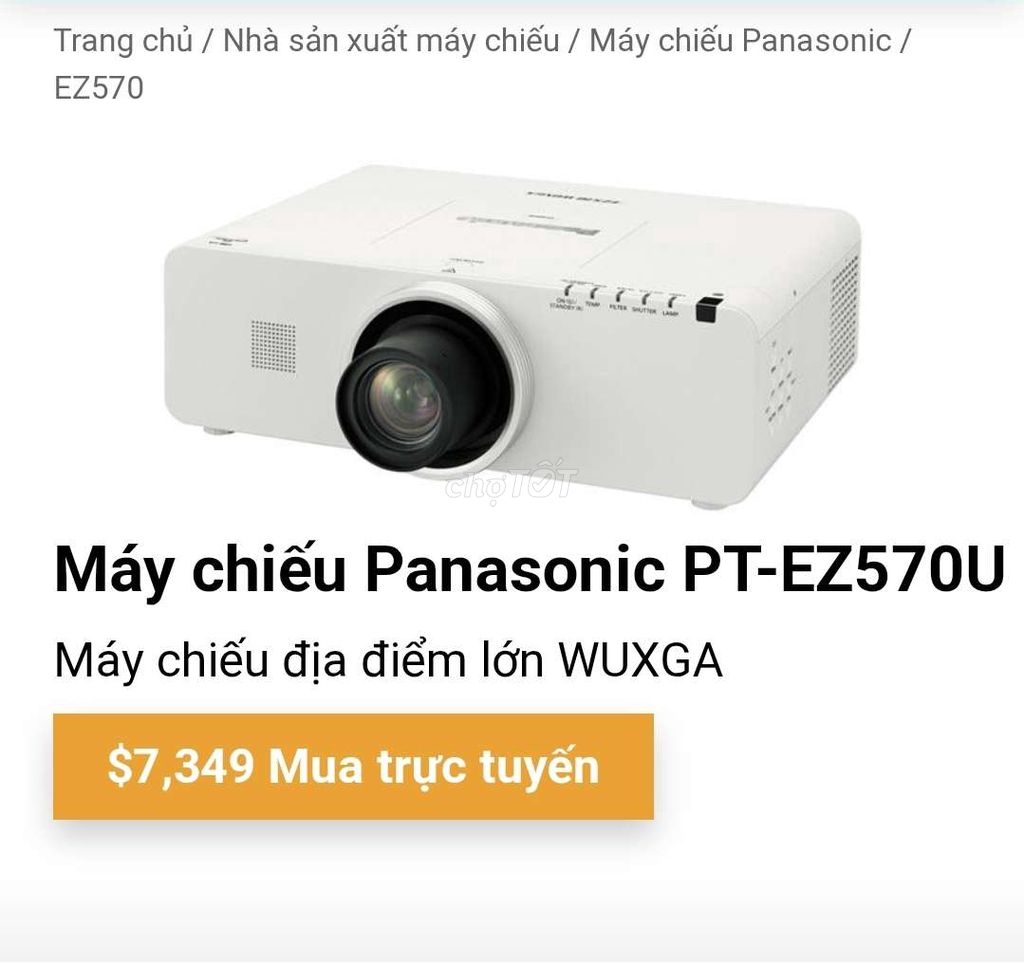 Máy chiếu khủng long Panasonic PT-EZ570