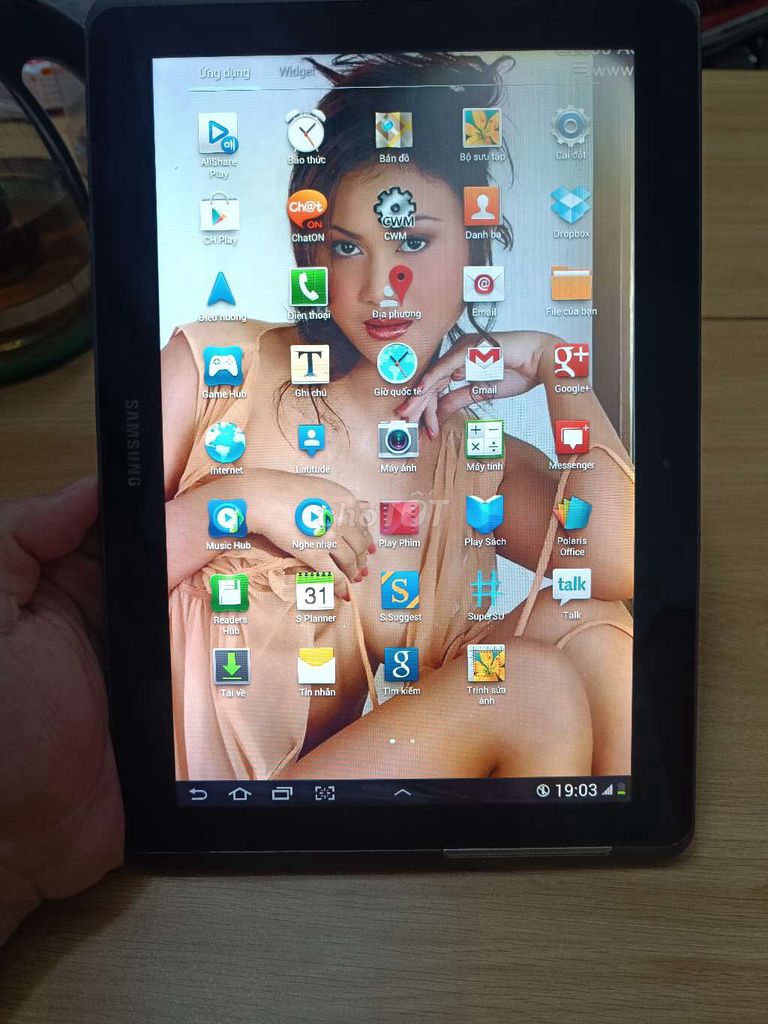 Máy tính bảng Samsung Đen. Mua bán Máy tính bảng tại Quận Bình Tân Tp Hồ Chí Minh được đăng bởi lkdt Tri Thanh hình 1