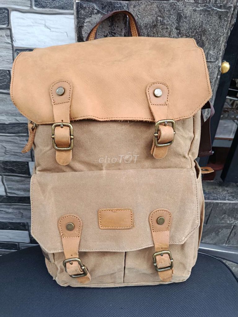Balo laptop Nhật Bản Da Nâu Unisex. Mua bán Túi xách tại Quận 6 Tp Hồ Chí Minh được đăng bởi Quoc Anh hình 1