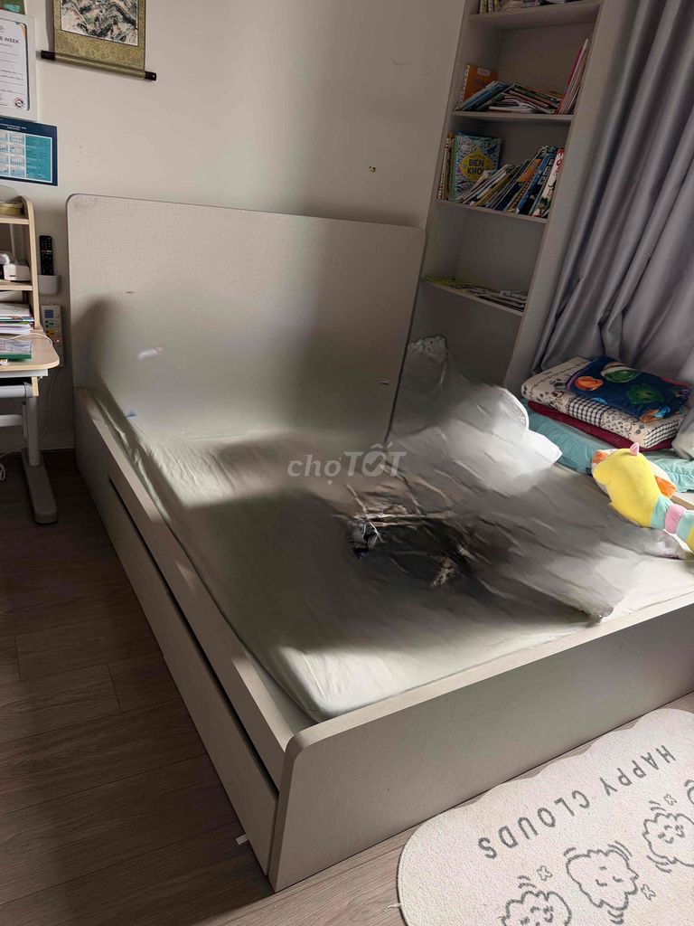 Giường Gỗ An Cường 1m6 90% mới. Mua bán Giường, chăn ga gối nệm tại Quận 6 Tp Hồ Chí Minh được đăng bởi Bao Anh hình 1
