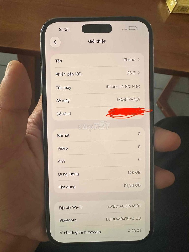 Apple iPhone 14 Pro Max 128GB Tím VN/A. Mua bán Điện thoại tại Quận Bình Thuỷ Cần Thơ được đăng bởi Trương Quốc Huy hình 1