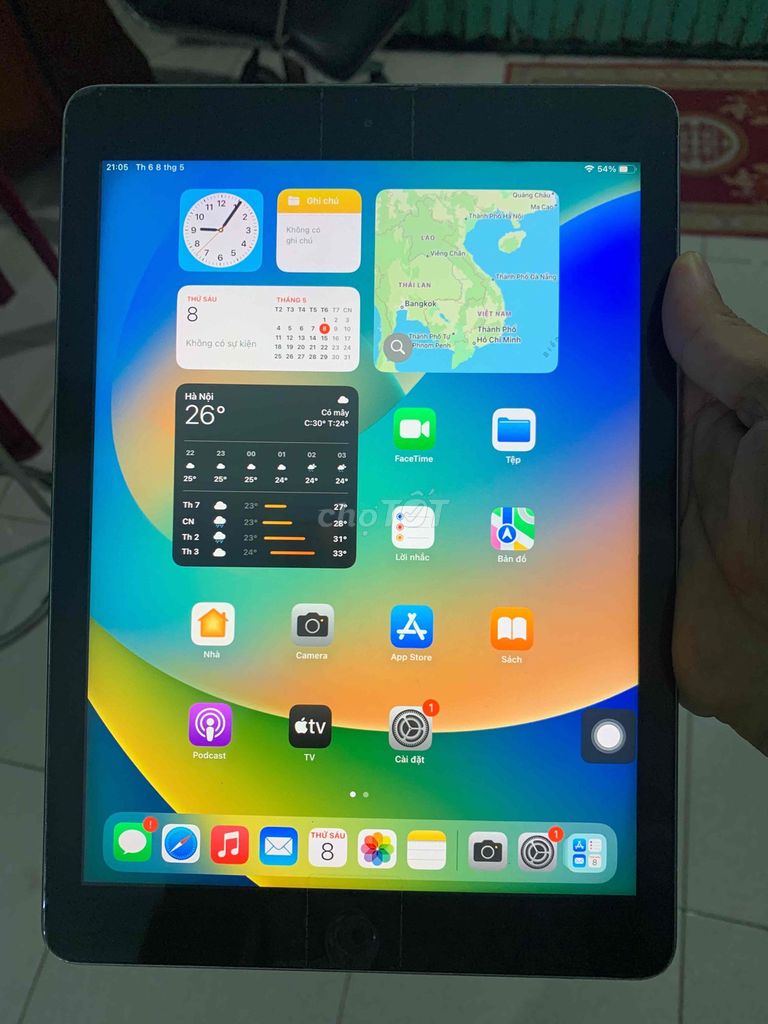 Apple iPad (thế hệ 5) 128GB Đen. Mua bán Máy tính bảng tại Huyện Châu Đức Bà Rịa - Vũng Tàu được đăng bởi van chau hình 1