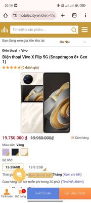Vivo xflip 12/256g, chip 8+gen 1, có gl. Mua bán Điện thoại tại Thành phố Mỹ Tho Tiền Giang được đăng bởi Quyen