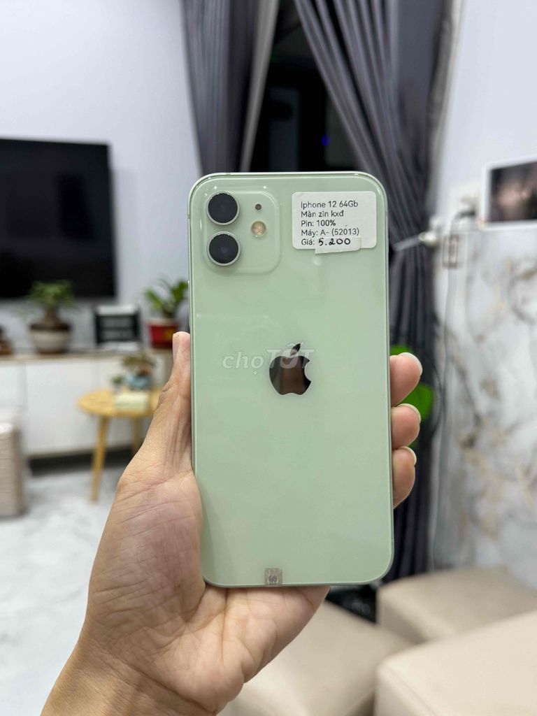 iPhone 12 64GB Xanh Green P100 Zin Đẹp cận 99. Mua bán Điện thoại tại Huyện Hóc Môn Tp Hồ Chí Minh được đăng bởi Thu hình 1