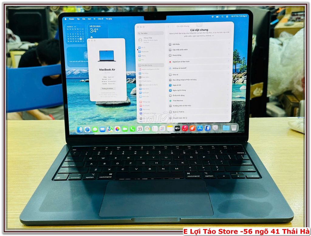 E pass MacBook Air M2 8GB/256GB Xám. Mua bán Laptop tại Quận Đống Đa Hà Nội được đăng bởi Nguyễn Tiến Lợi hình 1