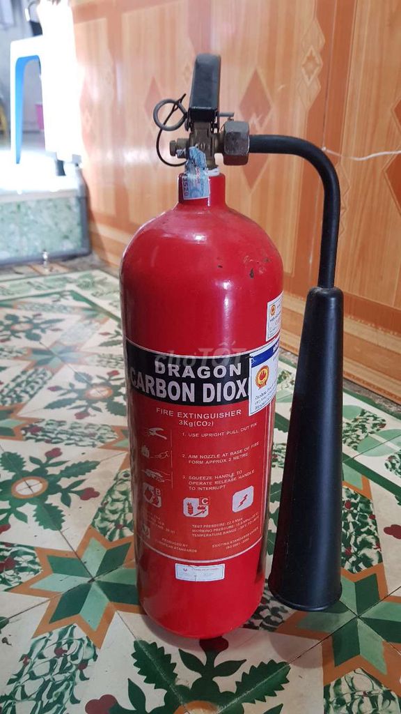 Bình chữa cháy Dragon 3kg Đỏ. Mua bán Đồ chuyên dụng, Giống nuôi trồng tại Thành phố Vũng Tàu Bà Rịa - Vũng Tàu được đăng bởi Phuoc hình 1