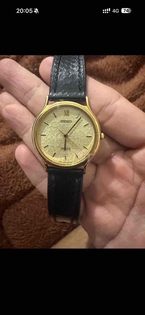 Đồng hồ Seiko Dolce Nam Vàng 32mm vintage. Mua bán Đồng hồ tại Huyện Giồng Trôm Bến Tre được đăng bởi Minh Kha hình 1