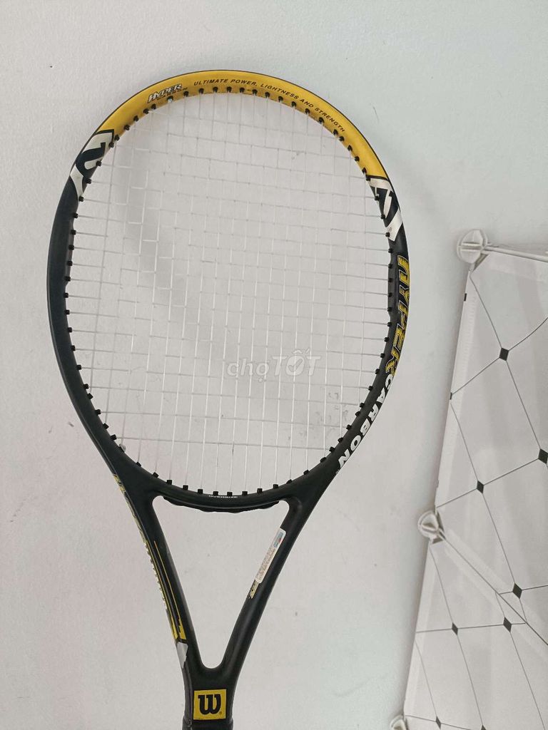 Vợt tennis Wilson Hyper Hammer 6.3 Đen, vàng đẹp. Mua bán Đồ thể thao, Dã ngoại tại Quận Hoàng Mai Hà Nội được đăng bởi Thanh Xuân hình 1