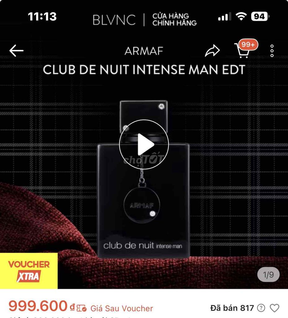 Nước hoa Armaf Club de Nuit Intense Man 105ml. Mua bán Nước hoa tại Quận 7 Tp Hồ Chí Minh được đăng bởi eo ti đi hình 1