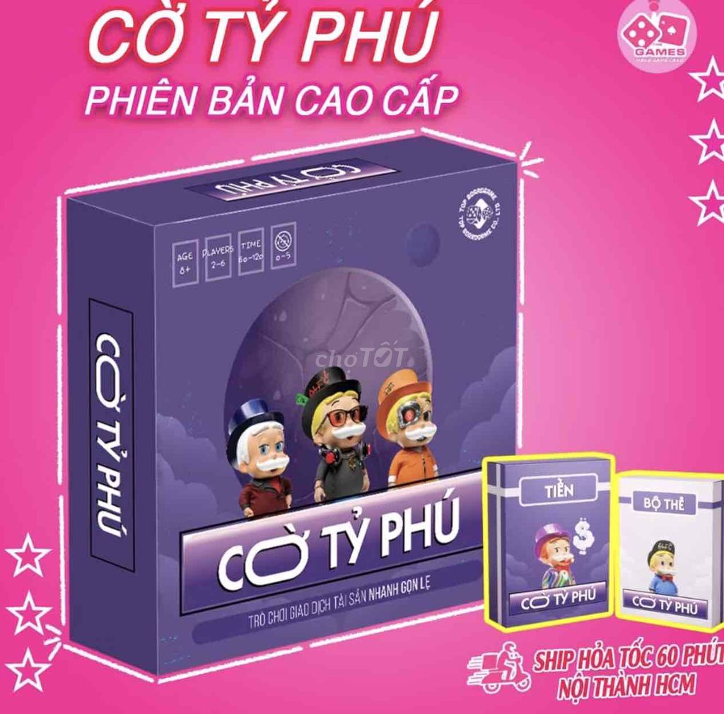 Cờ Tỷ Phú Cao cấp 2-6 người chơi. Mua bán Sở thích khác tại Quận Ninh Kiều Cần Thơ được đăng bởi Thanh An hình 1