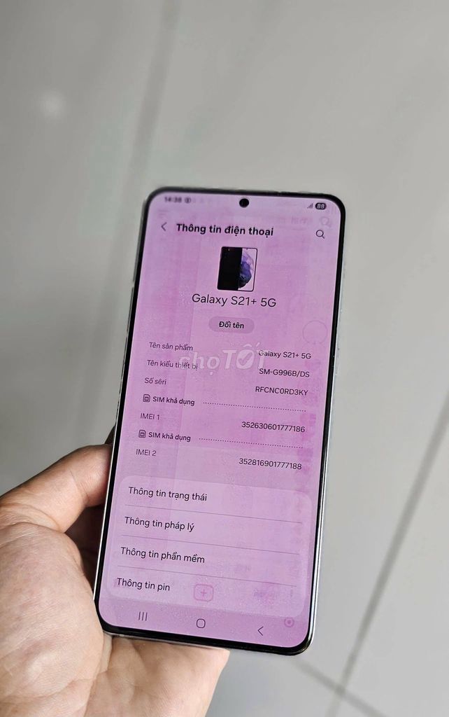 Samsung Galaxy S21+ 5G 8GB/128GB Bạc. Mua bán Điện thoại tại Thành phố Cao Lãnh Đồng Tháp được đăng bởi Hội Đồ Điện Tử hình 1