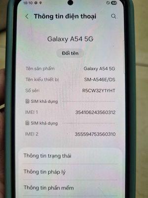 Samsung Galaxy A54 5G 256GB giá mới hơn 10tr