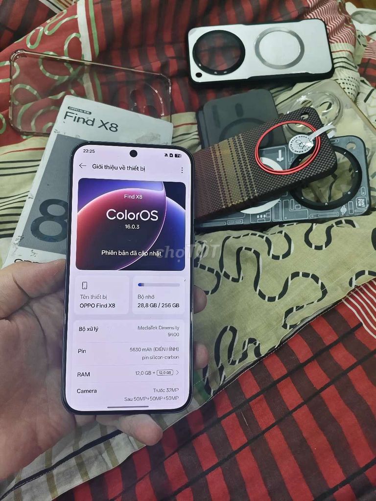 Oppo find x8 fullbox tặng ốp 800k. Mua bán Điện thoại tại Quận Hoàng Mai Hà Nội được đăng bởi Jacking Son hình 1