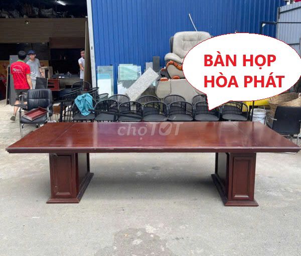 Thanh lý Bàn họp Hòa Phát gỗ dày dặn 3m2x1m3