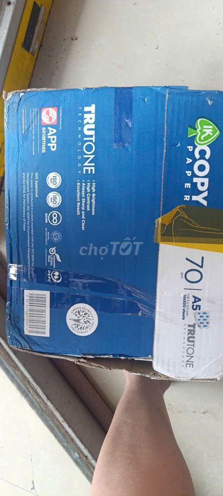 Giấy in IK Copy Paper TRUTONE TECHNOLOGY A5 70 gsm. Mua bán Đồ dùng văn phòng tại Quận Tân Bình Tp Hồ Chí Minh được đăng bởi Duyen hình 1