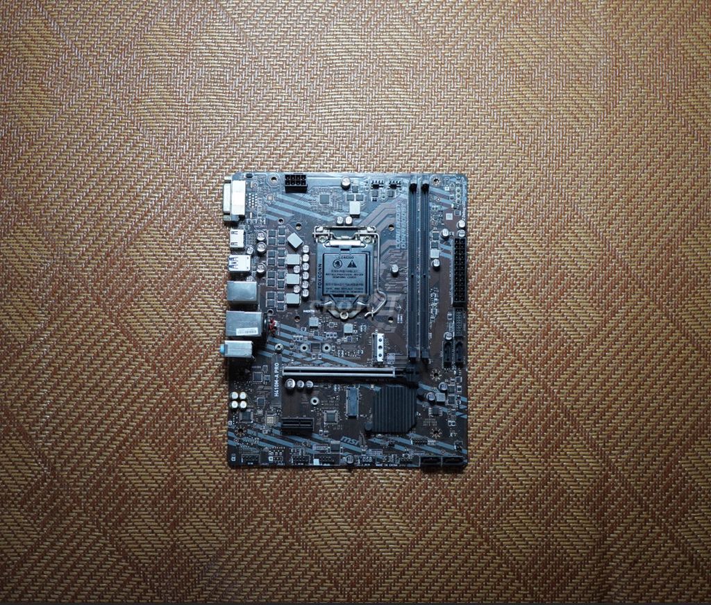 Bo mạch chủ MSI H410M-A Pro Intel 10 DDR4 M.2 NVMe. Mua bán Linh kiện (RAM, Card...) tại Quận Lê Chân Hải Phòng được đăng bởi Hồng Vân Nguyễn Thị hình 1