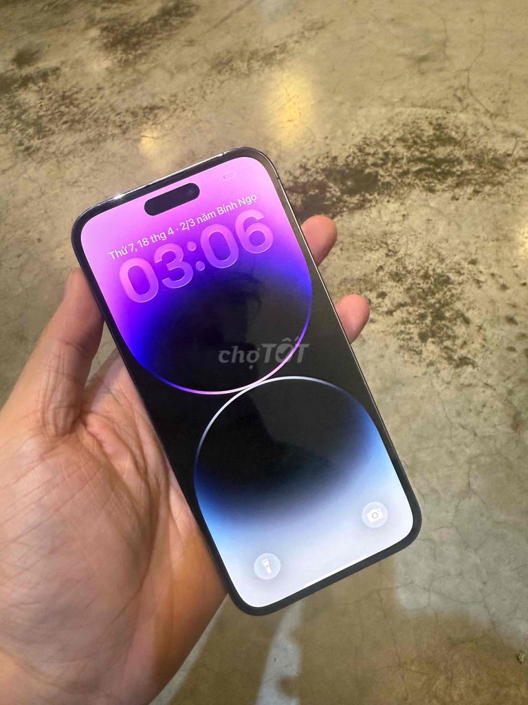 14Prm 128gb Quốc Tế mỹ ll/a 2 sim mày màu tím🦆. Mua bán Điện thoại tại Thành phố Vĩnh Long Vĩnh Long được đăng bởi Quân Tiến hình 1