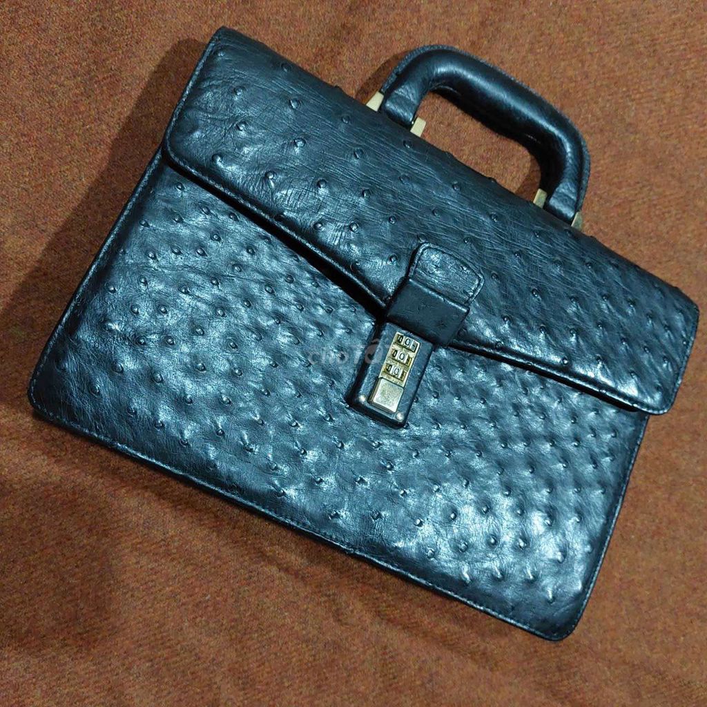 Túi xách da đà điểu Đen. Mua bán Túi xách tại Huyện Trảng Bom Đồng Nai được đăng bởi Xuân Võ hình 1