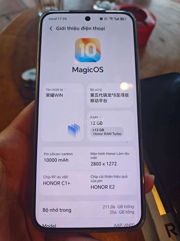 Honor Win Đen 12GB/256GB full box. Mua bán Điện thoại tại Thành phố Biên Hòa Đồng Nai được đăng bởi tuấn  hình 1