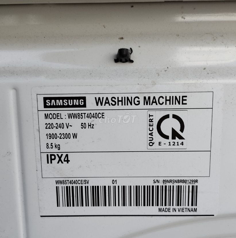 Máy giặt Samsung 8.5kg WW85T4040CE/SV