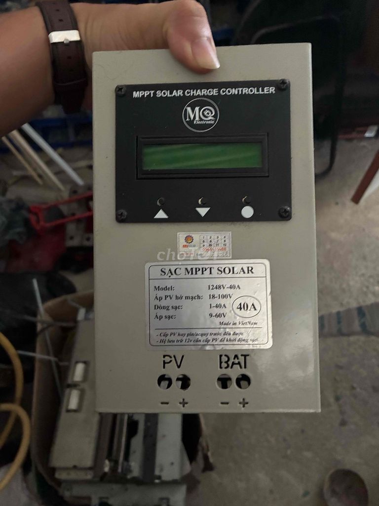 Sạc năng lượng mặt trời Mạnh Quân 40a. Mua bán Đồ chuyên dụng, Giống nuôi trồng tại Huyện Mỏ Cày Nam Bến Tre được đăng bởi Minh Minh hình 1