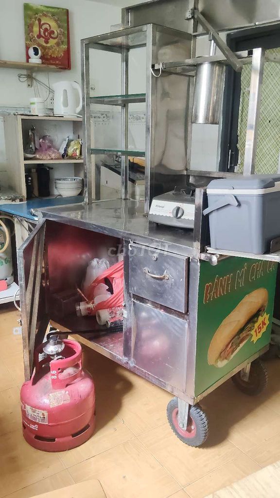 Xe bánh mì chả cá Inox 304 90% mới. Mua bán Đồ chuyên dụng, Giống nuôi trồng tại Quận Gò Vấp Tp Hồ Chí Minh được đăng bởi Anh Tú hình 1
