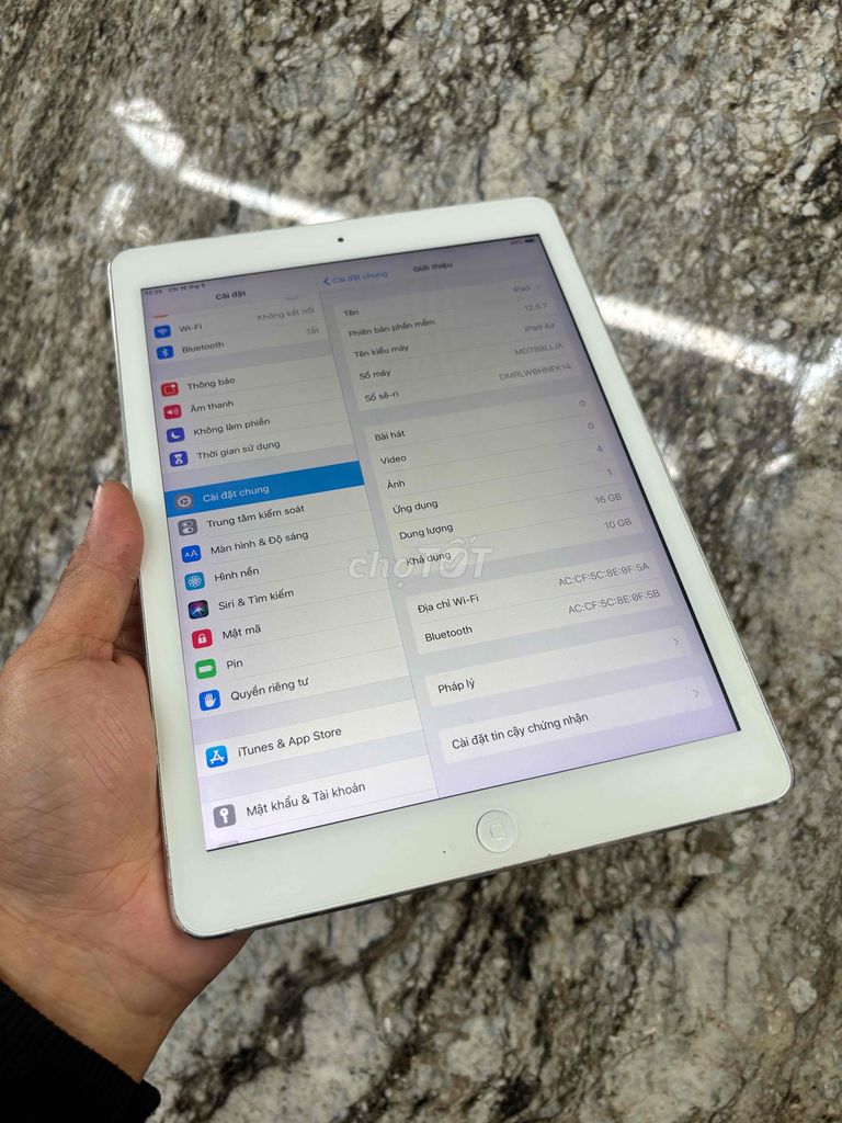 iPad Air 16GB, Máy Tính Bảng Apple Đã Sử Dụng