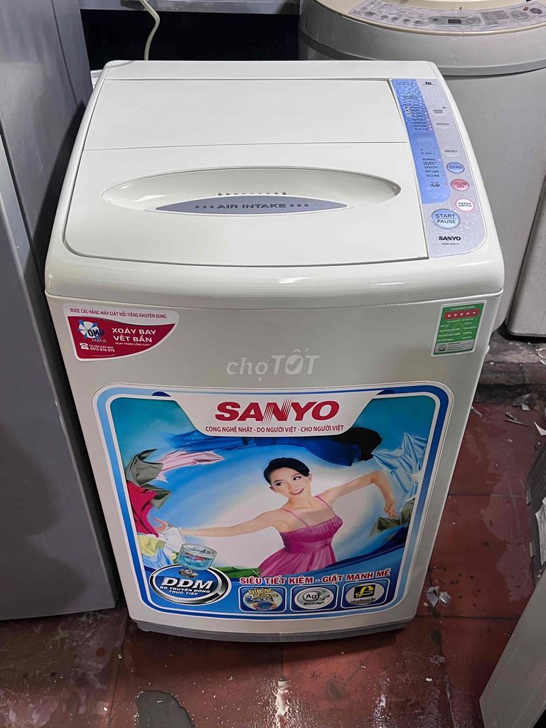 Máy giặt Sanyo AW70 1tr500 7kg Trắng cũ. Mua bán Máy giặt tại Quận 7 Tp Hồ Chí Minh được đăng bởi TH Điện lạnh giá rẻ siêu rẻ HCM hình 1