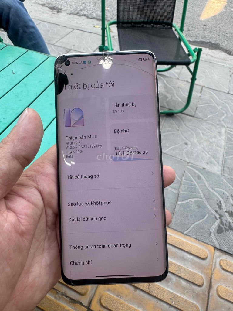 Xiaomi Mi 10S 256GB Trắng. Mua bán Điện thoại tại Quận Sơn Trà Đà Nẵng được đăng bởi Lê văn huy hình 1