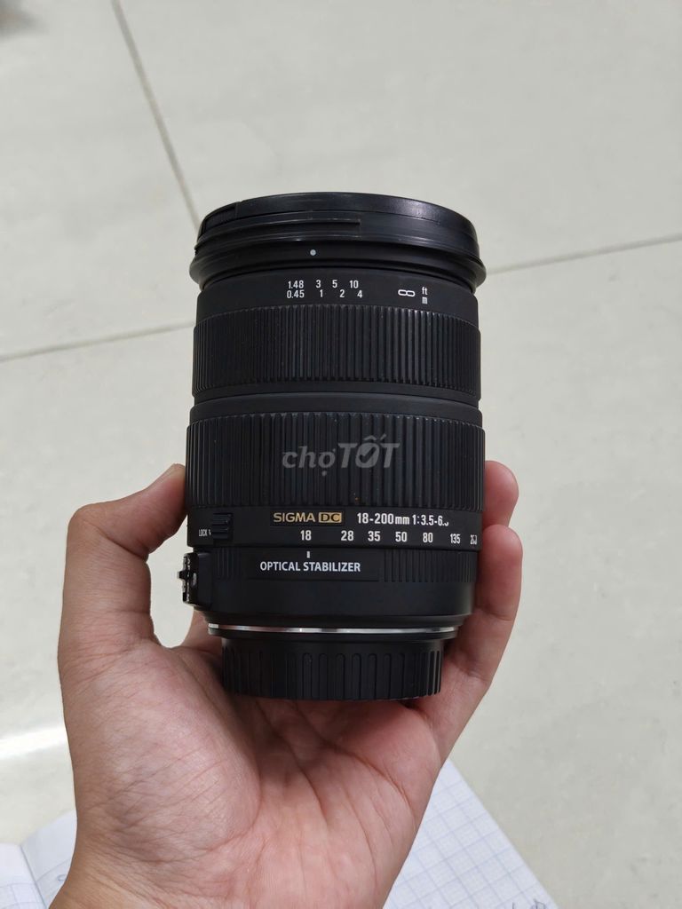 Ống kính Sigma 18-200mm Canon. Mua bán Máy ảnh, Máy quay tại Quận Tân Phú Tp Hồ Chí Minh được đăng bởi Thinh So To hình 1