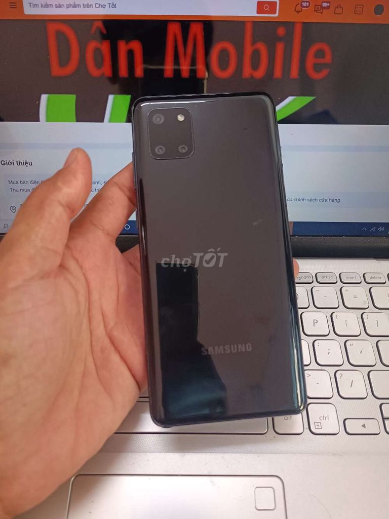 SAMSUNG NOTE 10 LITE 8GB.128GB KO VÂN TAY PIN 4500. Mua bán Điện thoại tại Quận Bình Thạnh Tp Hồ Chí Minh được đăng bởi Dân Mobile hình 1