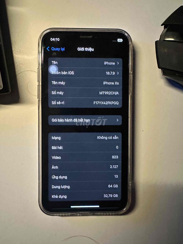 Apple iPhone Xs 64GB Đã thay màn pin. Mua bán Điện thoại tại Quận Hoàng Mai Hà Nội được đăng bởi sỹ tâm hình 1