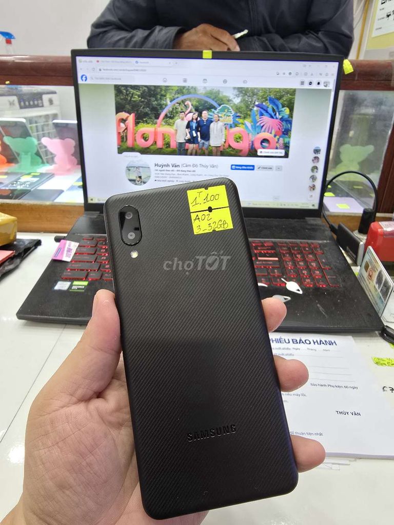 Samsung A02 - 32GB. Mua bán Điện thoại tại Thành phố Long Xuyên An Giang được đăng bởi Facebook Cầm Đồ Thúy Vân hình 1