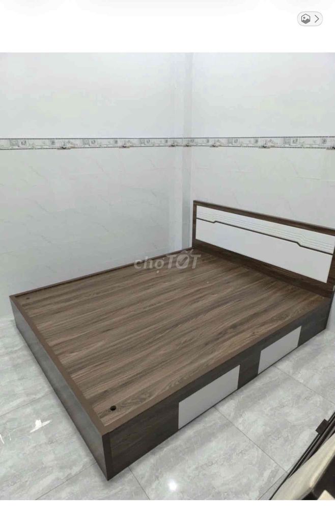 Giường ngủ Gỗ MDF Nâu 1m6x2m Hộc kéo. Mua bán Giường, chăn ga gối nệm tại Quận Bình Thạnh Tp Hồ Chí Minh được đăng bởi hạnh hình 1